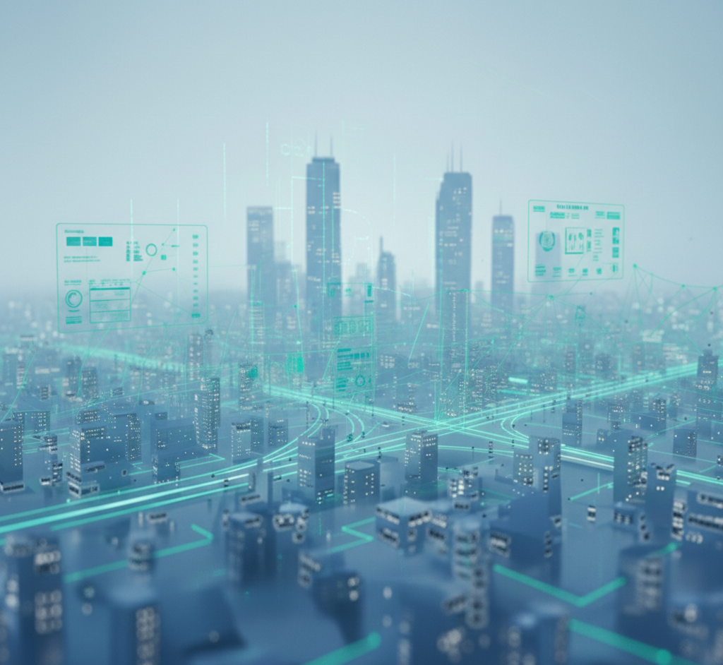 Background de tecnologia e logística